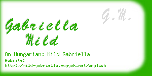 gabriella mild business card